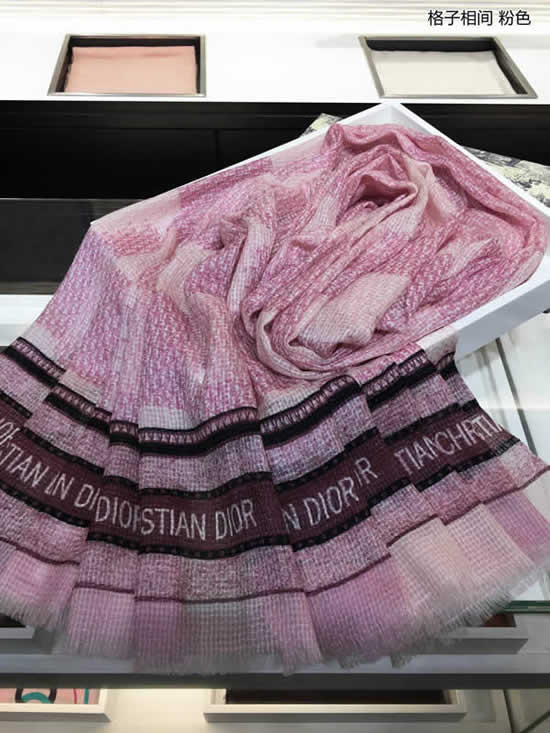 Top Quality Brand Fake Dior Scarf Women Winter Cashmere Thick Autumn Warm Shawls 22